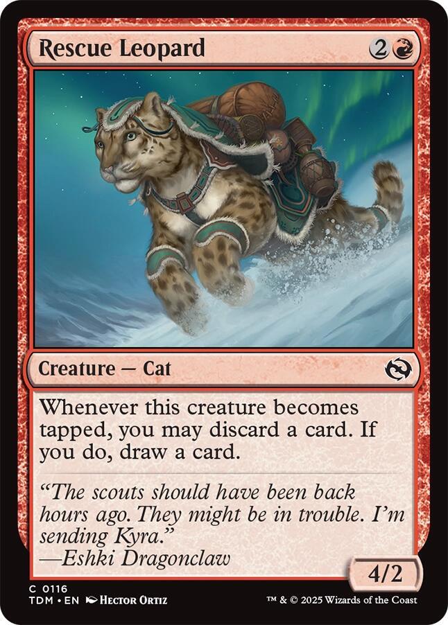 Rescue Leopard 116 card from Tarkir: Dragonstorm