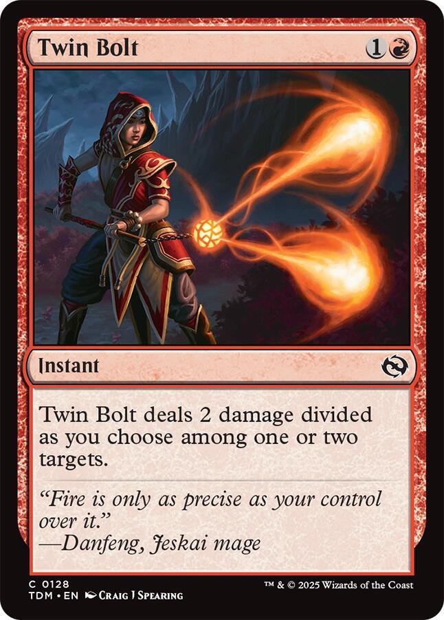 Twin Bolt 128 card from Tarkir: Dragonstorm
