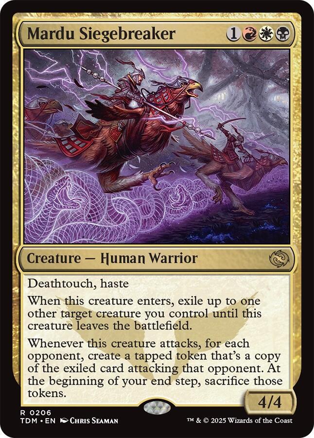 Mardu Siegebreaker 206 card from Tarkir: Dragonstorm