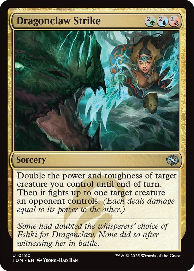 Dragonclaw Strike 180 card from Tarkir: Dragonstorm