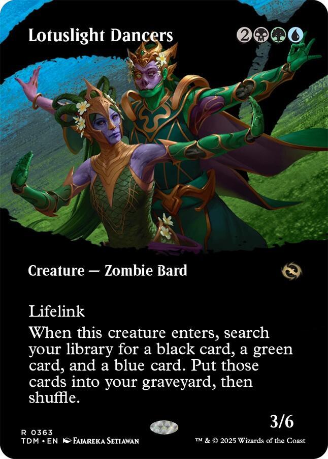 Lotuslight Dancers (Borderless) 363 card from Tarkir: Dragonstorm