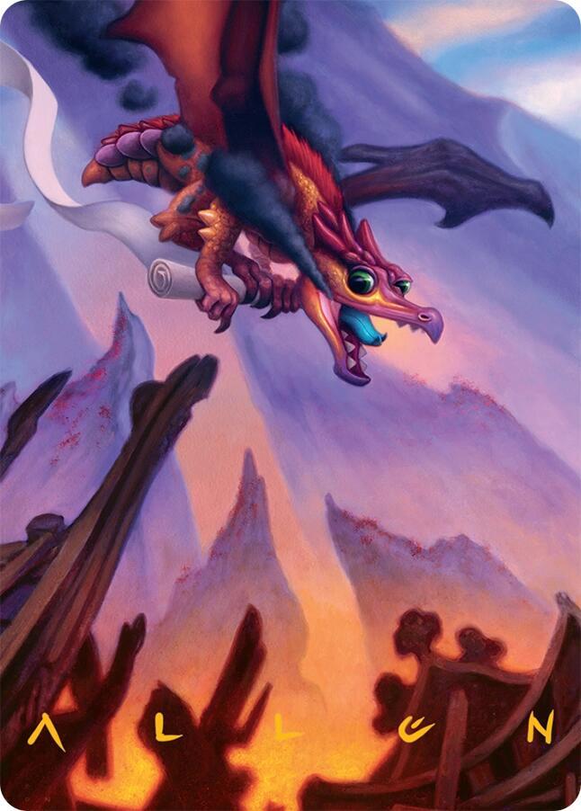 Scavenger Regent Art Card (45/54) (Gold-Stamped Signature) card from Art Series: Tarkir: Dragonstorm