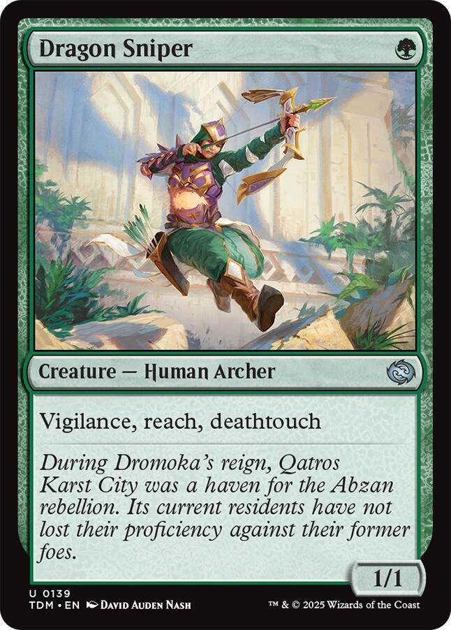 Dragon Sniper 139 card from Tarkir: Dragonstorm