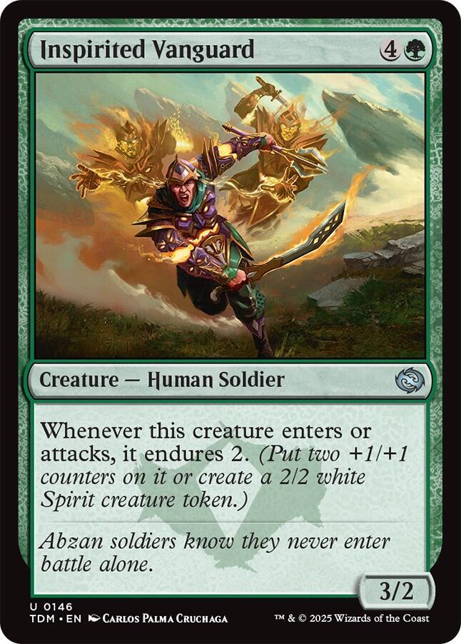 Inspirited Vanguard 146 card from Tarkir: Dragonstorm