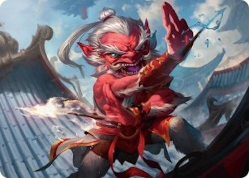 Devoted Duelist Art Card (15/54) card from Art Series: Tarkir: Dragonstorm