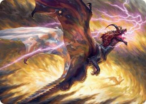 Stormscale Scion Art Card (17/54) card from Art Series: Tarkir: Dragonstorm