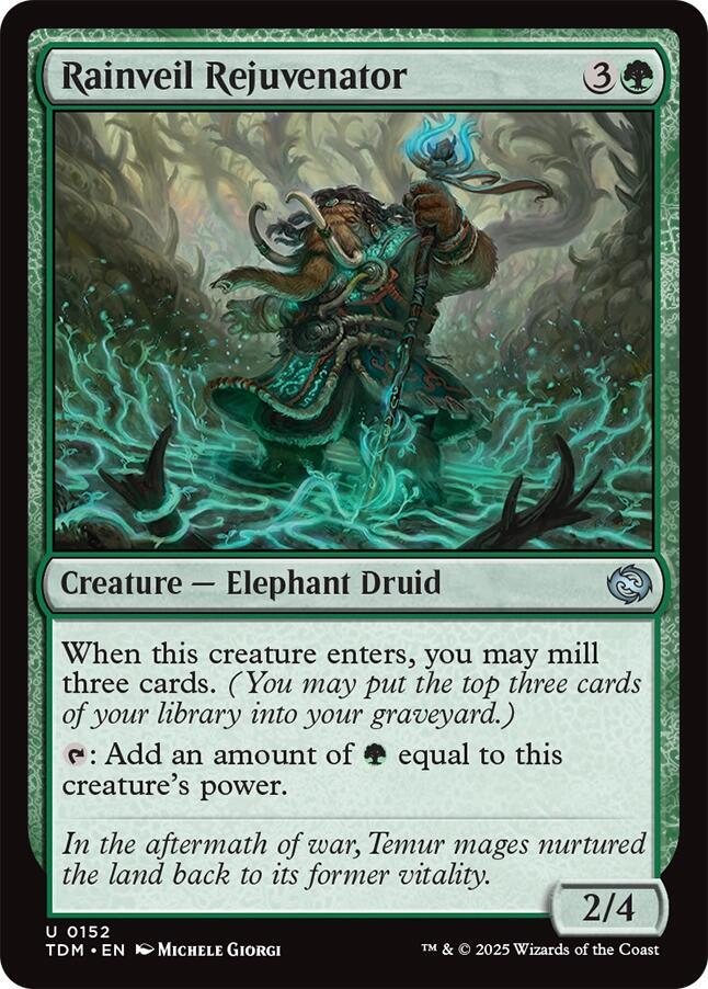 Rainveil Rejuvenator 152 card from Tarkir: Dragonstorm