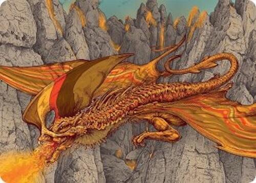 Magmatic Hellkite Art Card (34/54) card from Art Series: Tarkir: Dragonstorm