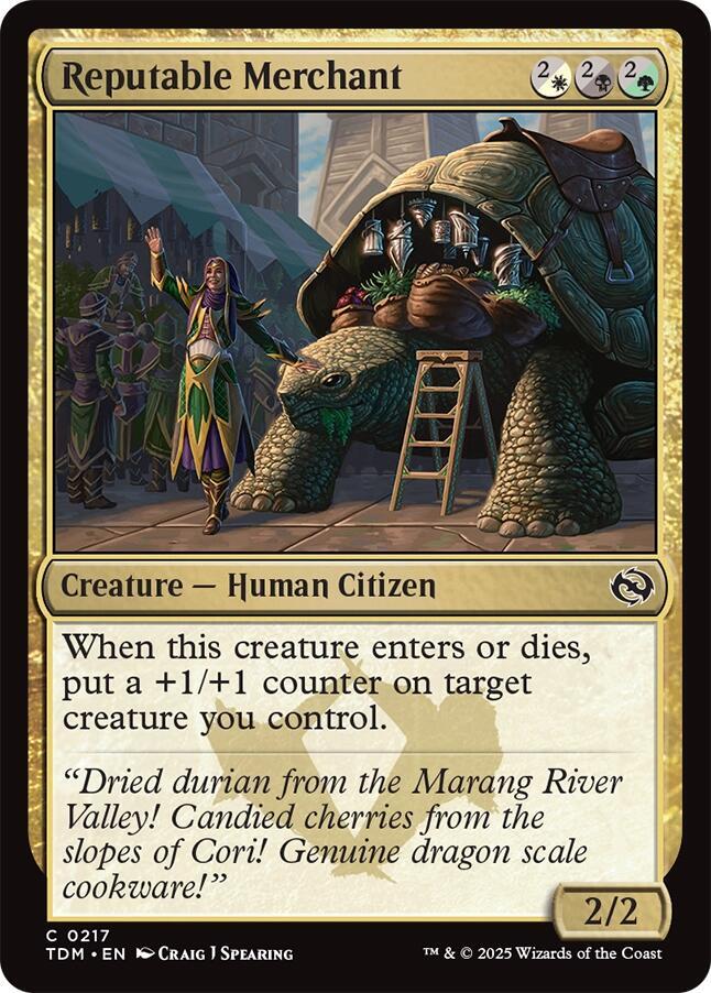 Reputable Merchant 217 card from Tarkir: Dragonstorm