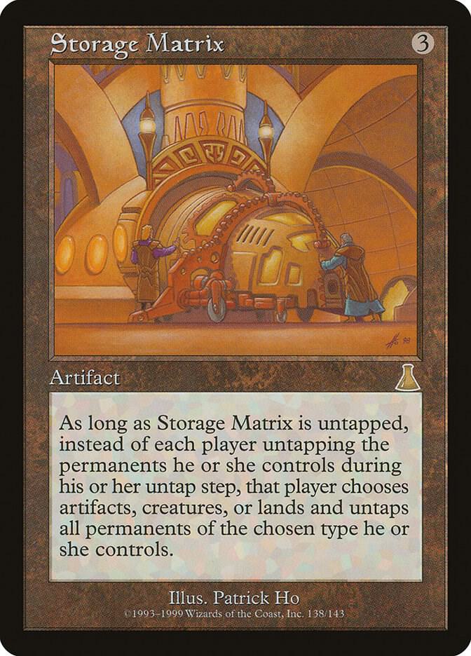 Storage Matrix 138 card from Urza's Destiny