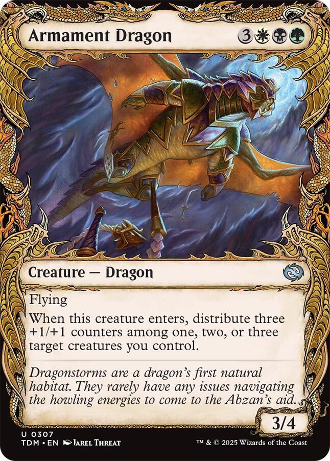 Armament Dragon (Showcase) 307 card from Tarkir: Dragonstorm