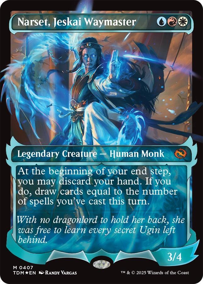 Narset, Jeskai Waymaster (Showcase) 407 card from Tarkir: Dragonstorm