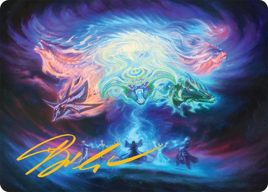Call the Spirit Dragons Art Card (21/54) (Gold-Stamped Signature) card from Art Series: Tarkir: Dragonstorm