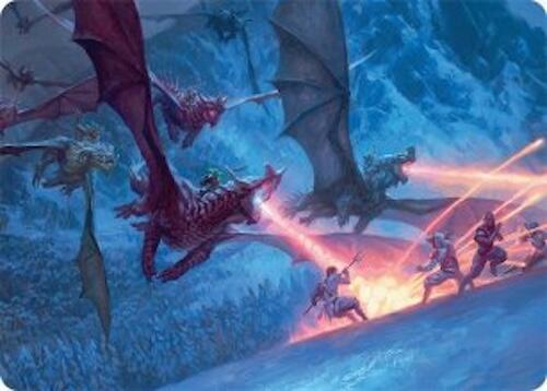 Dragonback Assault Art Card (22/54) card from Art Series: Tarkir: Dragonstorm