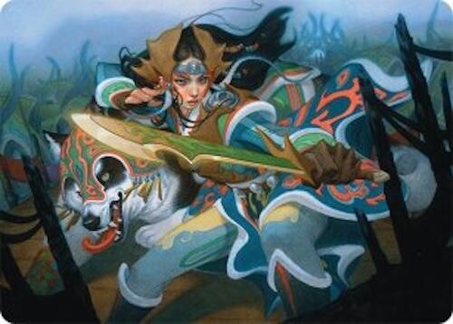 Eshki Dragonclaw Art Card (23/54) card from Art Series: Tarkir: Dragonstorm
