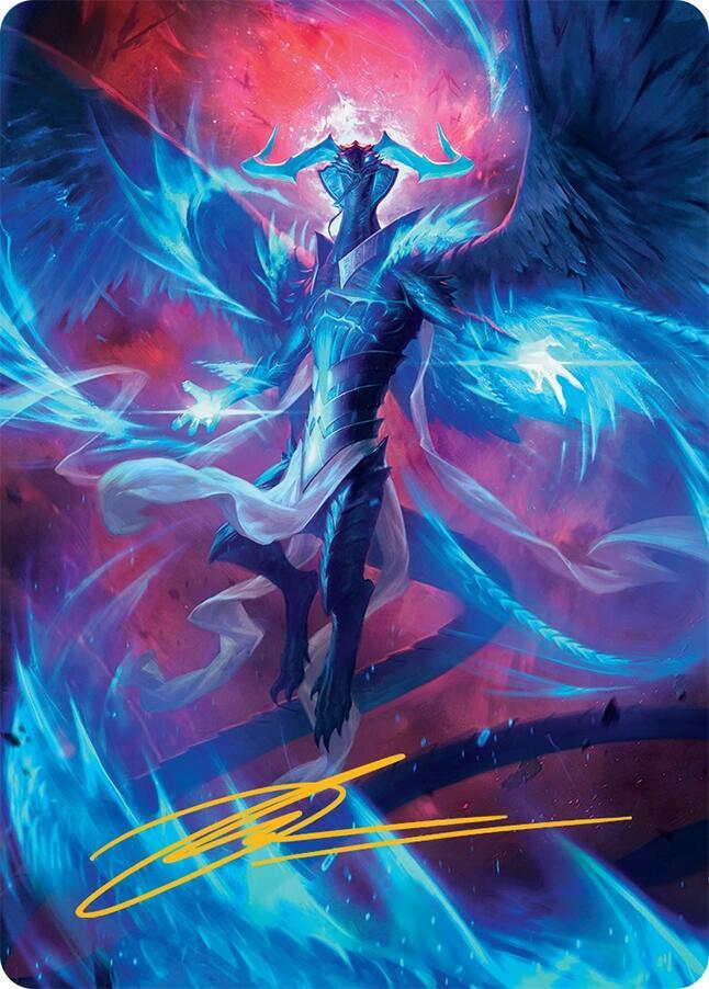 Ugin, Eye of the Storms Art Card (48/54) (Gold-Stamped Signature) card from Art Series: Tarkir: Dragonstorm