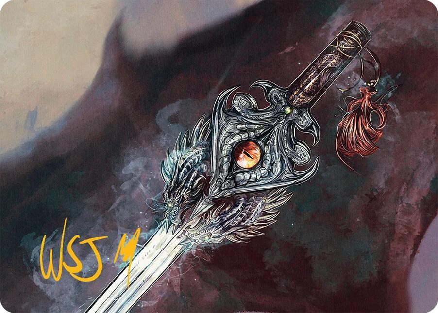 Dragonfire Blade Art Card (40/54) (Gold-Stamped Signature) card from Art Series: Tarkir: Dragonstorm