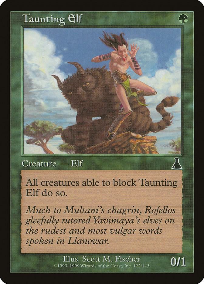 Taunting Elf 122 card from Urza's Destiny