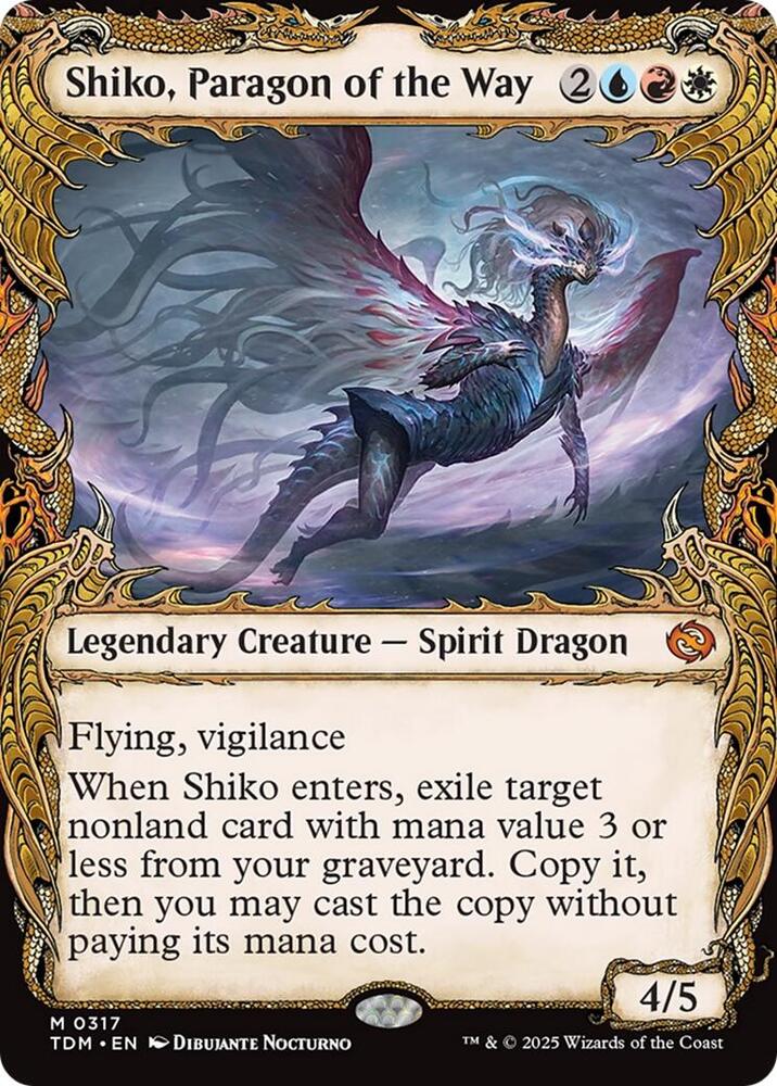 Shiko, Paragon of the Way (Showcase) 317 card from Tarkir: Dragonstorm