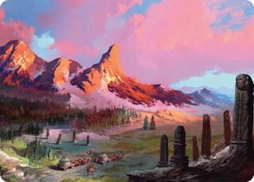 Rugged Highlands Art Card (29/54) card from Art Series: Tarkir: Dragonstorm