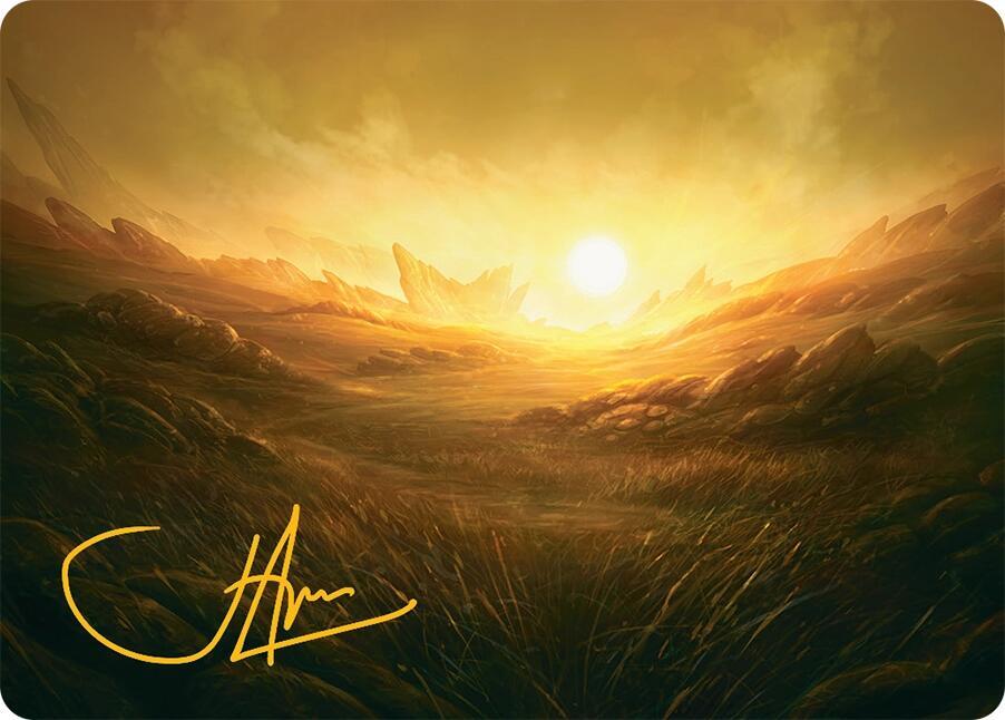Plains Art Card (31/54) (Gold-Stamped Signature) card from Art Series: Tarkir: Dragonstorm