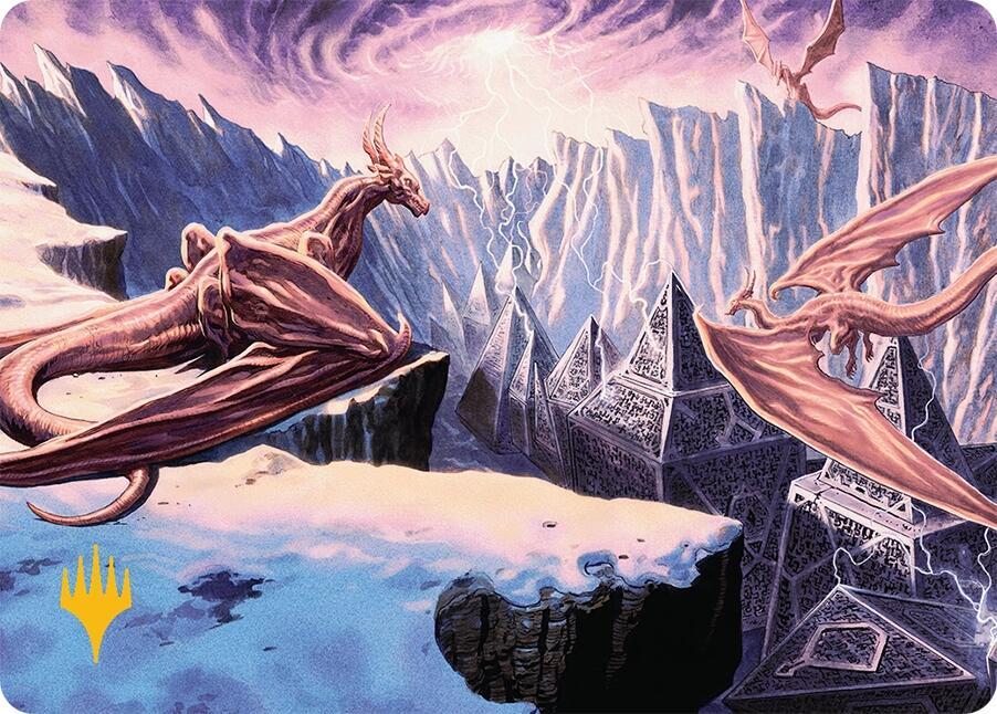 Maelstrom of the Spirit Dragon (42/54) (Gold-Stamped Planeswalker Symbol) card from Art Series: Tarkir: Dragonstorm