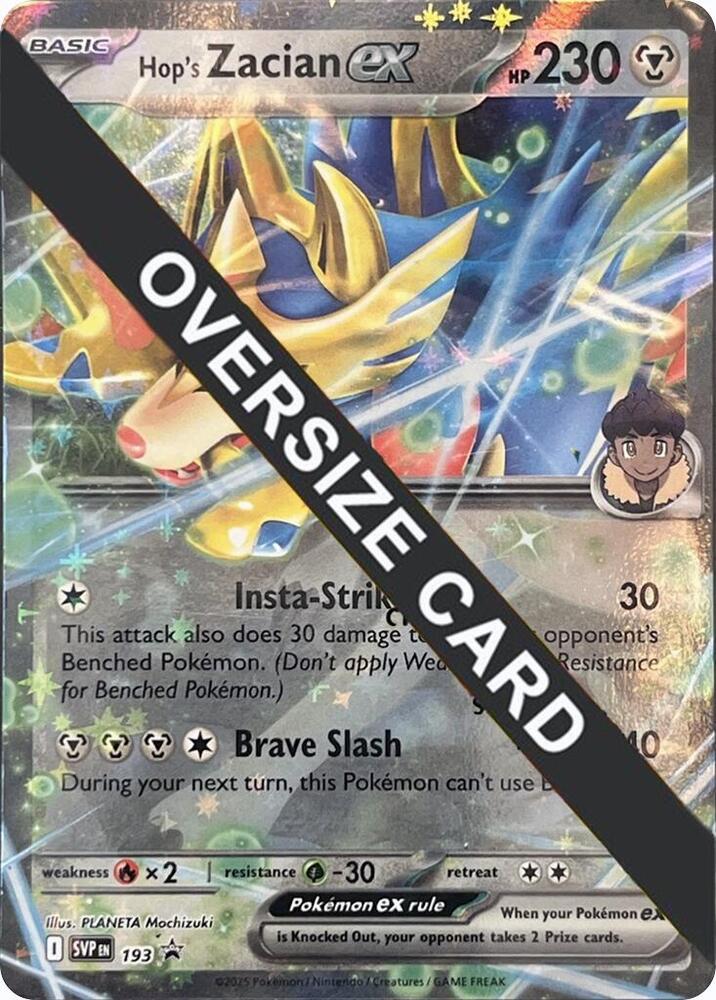 Hop's Zacian ex SVP193 card from Jumbo Cards