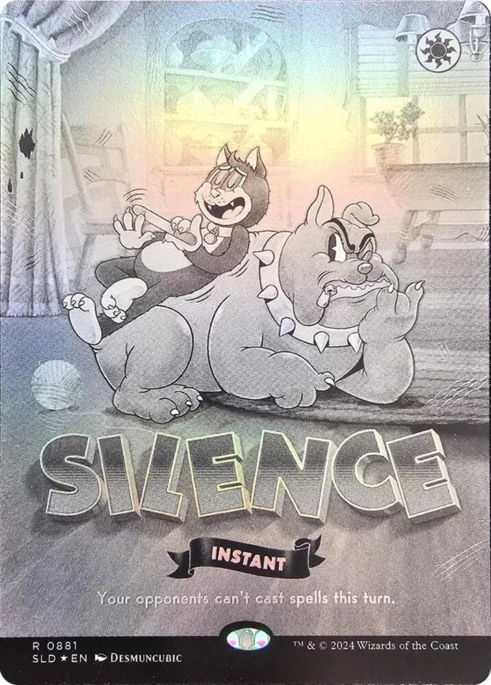 Silence (Black & White Foil) 881 card from Secret Lair Drop Series