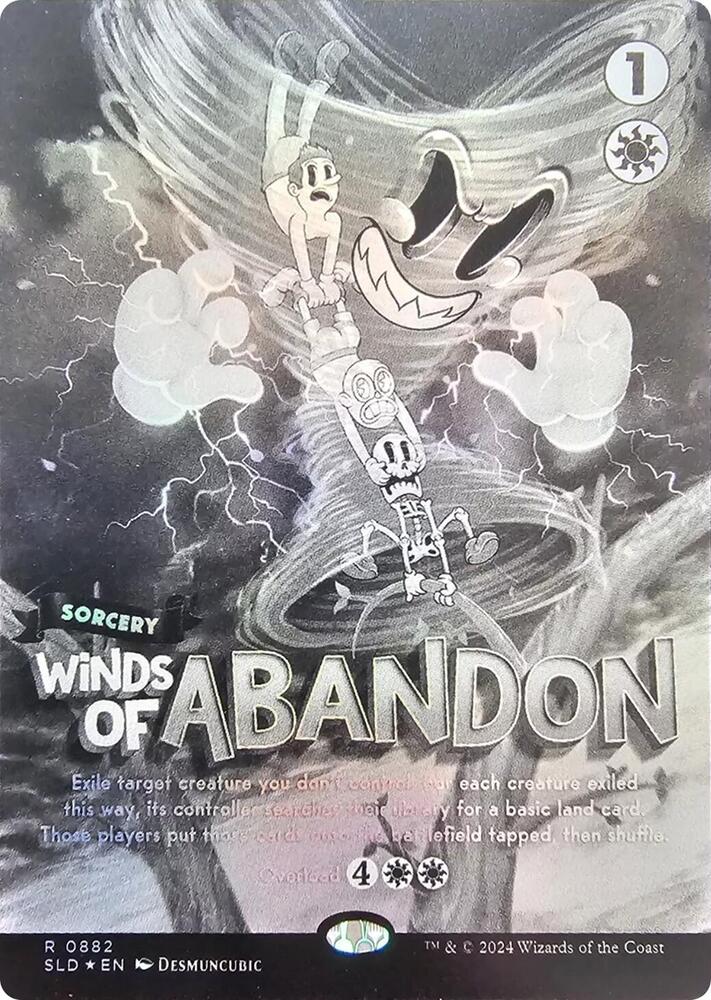 Winds of Abandon (Black & White Foil) 882 card from Secret Lair Drop Series