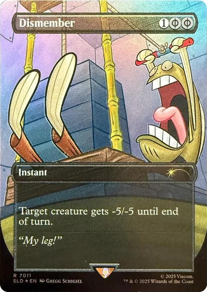 Dismember (Rainbow Foil) 7011 card from Secret Lair Drop Series