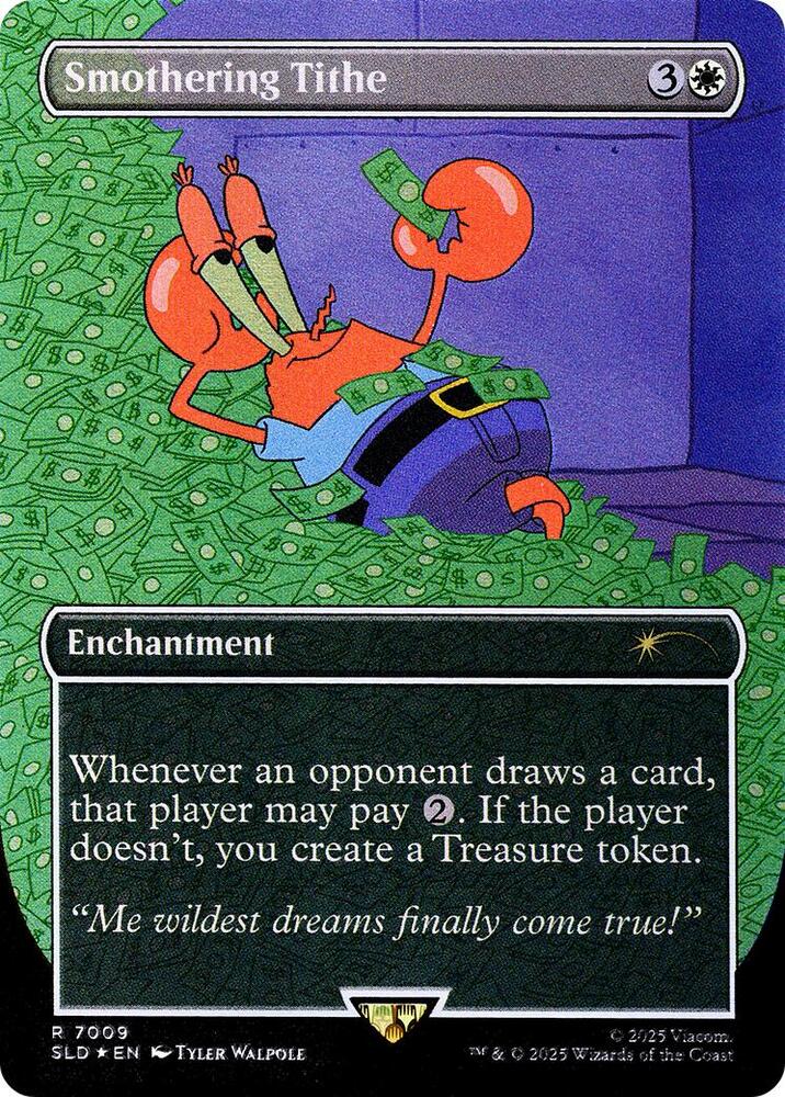 Smothering Tithe (Rainbow Foil) 7009 card from Secret Lair Drop Series