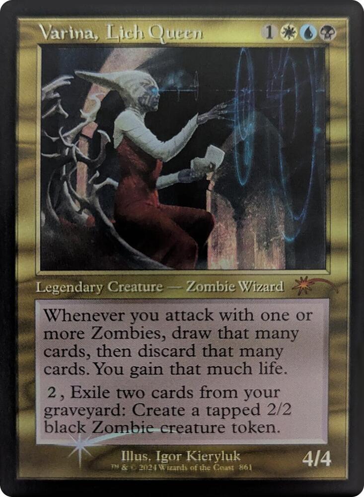Varina, Lich Queen (Retro Frame) 861 card from Secret Lair Drop Series