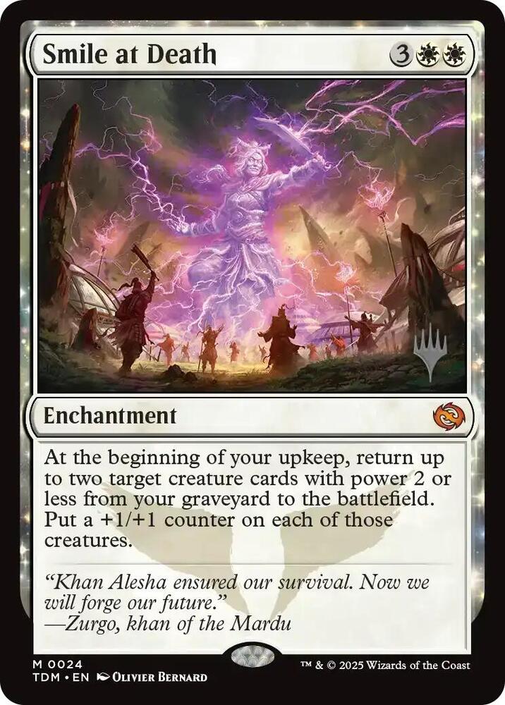 Smile at Death 24 card from Promo Pack: Tarkir: Dragonstorm