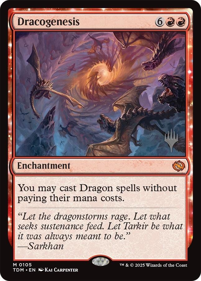 Dracogenesis 105 card from Promo Pack: Tarkir: Dragonstorm