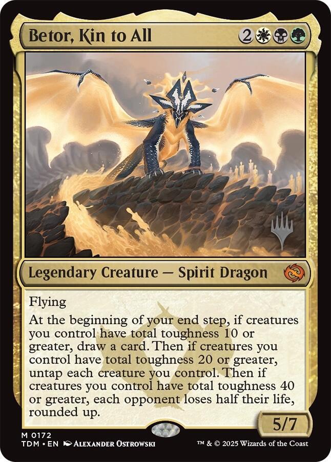 Betor, Kin to All 172 card from Promo Pack: Tarkir: Dragonstorm