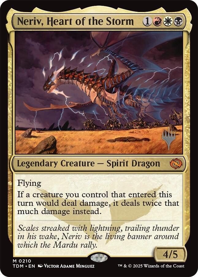 Neriv, Heart of the Storm 210 card from Promo Pack: Tarkir: Dragonstorm