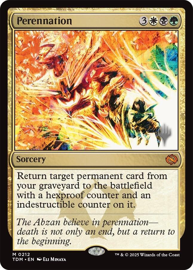 Perennation 212 card from Promo Pack: Tarkir: Dragonstorm