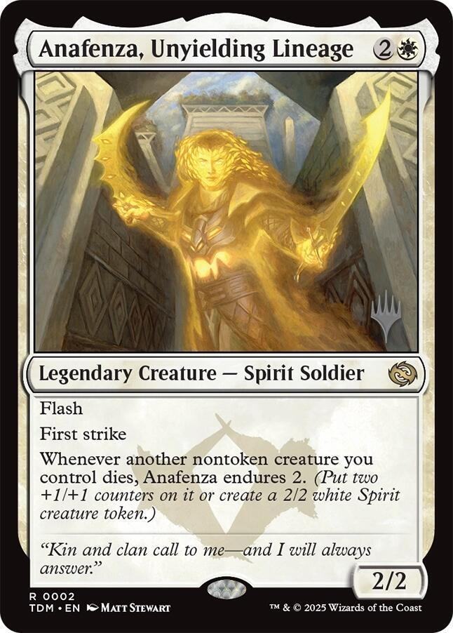 Anafenza, Unyielding Lineage 2 card from Promo Pack: Tarkir: Dragonstorm