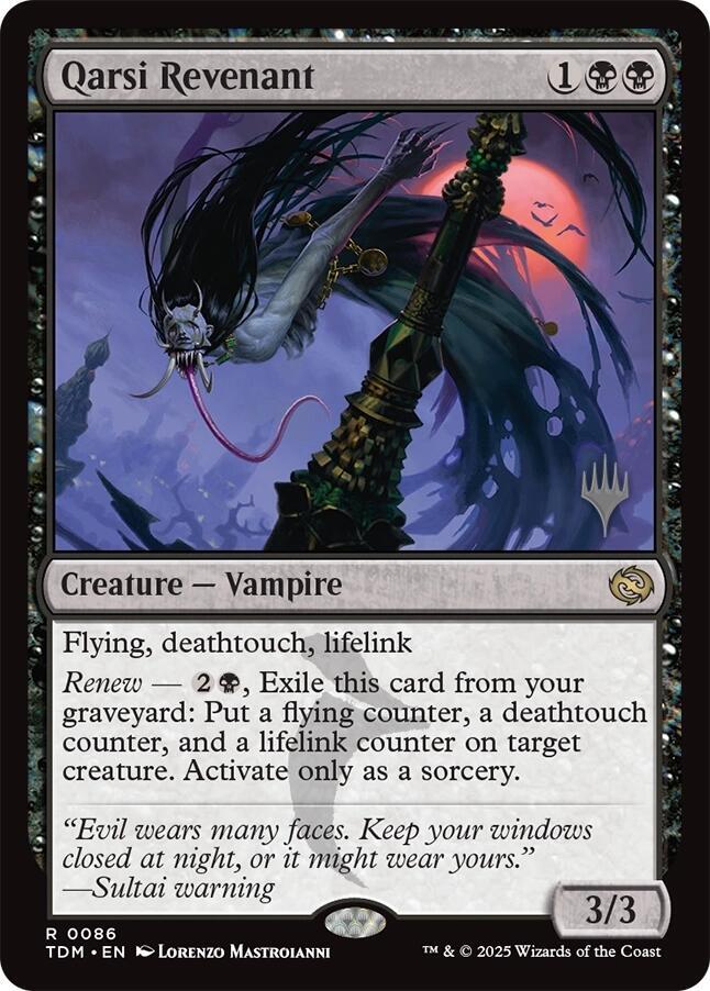 Qarsi Revenant 86 card from Promo Pack: Tarkir: Dragonstorm