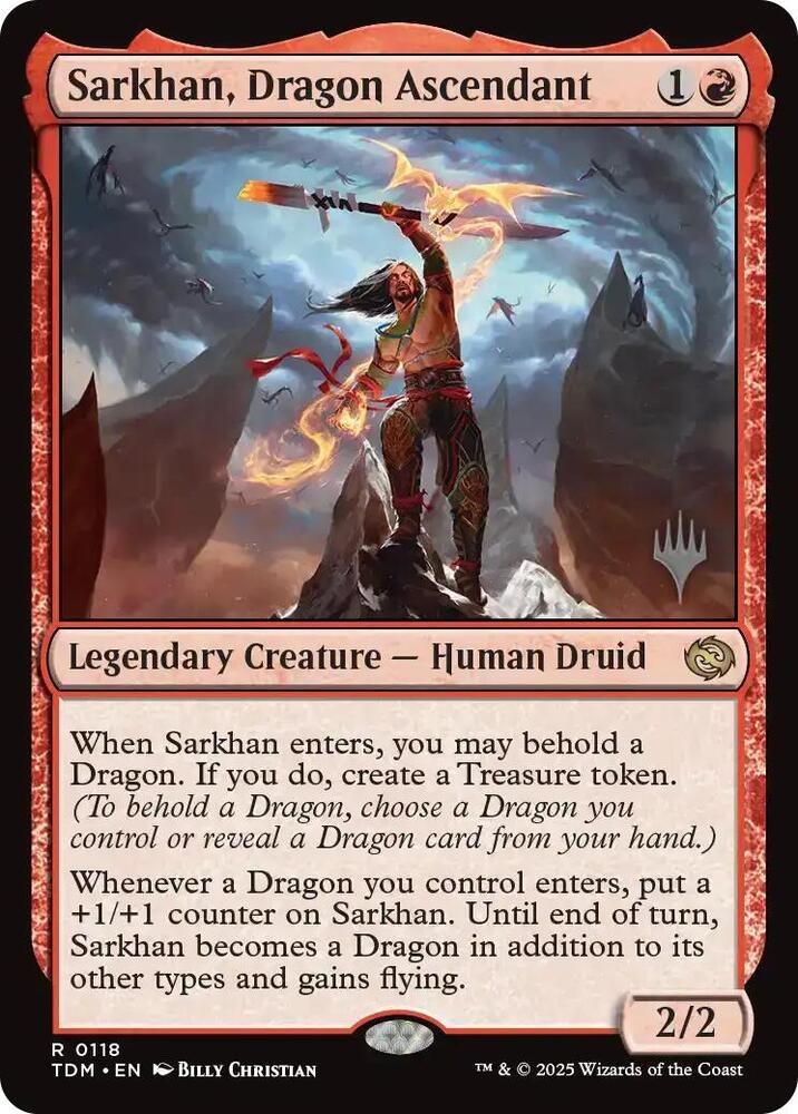 Sarkhan, Dragon Ascendant 118 card from Promo Pack: Tarkir: Dragonstorm