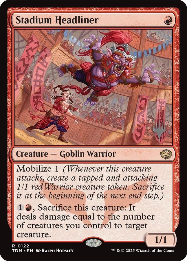 Stadium Headliner 122 card from Promo Pack: Tarkir: Dragonstorm