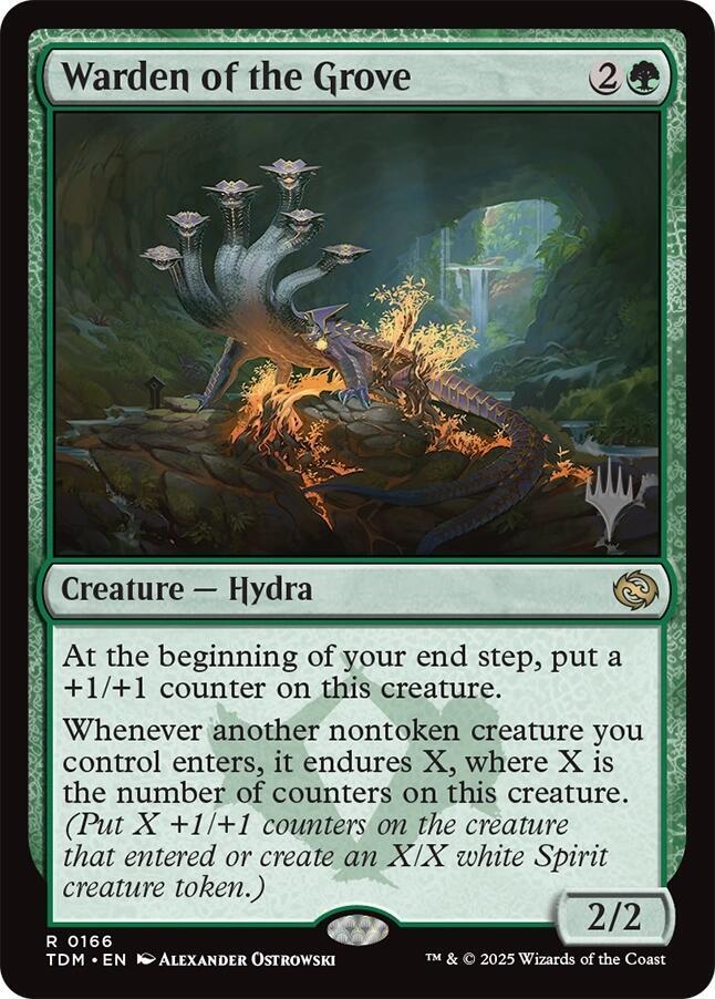 Warden of the Grove 166 card from Promo Pack: Tarkir: Dragonstorm