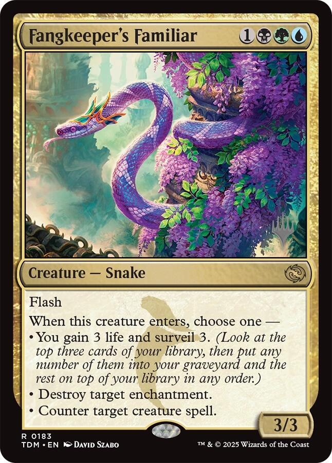 Fangkeeper's Familiar 183 card from Promo Pack: Tarkir: Dragonstorm