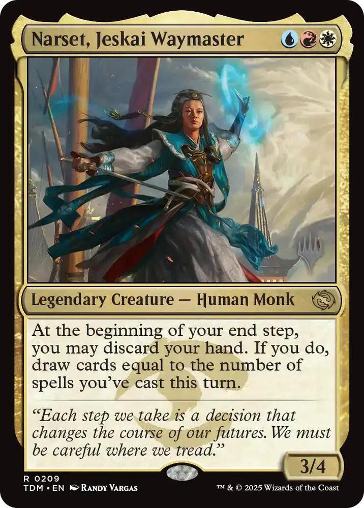 Narset, Jeskai Waymaster 209 card from Promo Pack: Tarkir: Dragonstorm