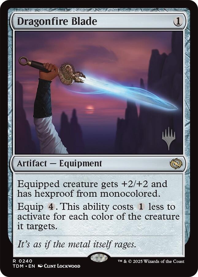 Dragonfire Blade 240 card from Promo Pack: Tarkir: Dragonstorm