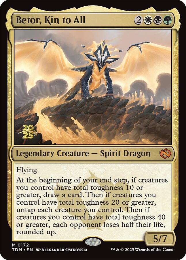 Betor, Kin to All 172 card from Prerelease Cards