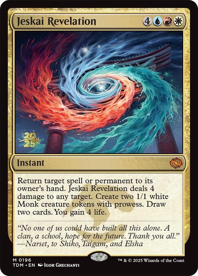 Jeskai Revelation 196 card from Prerelease Cards