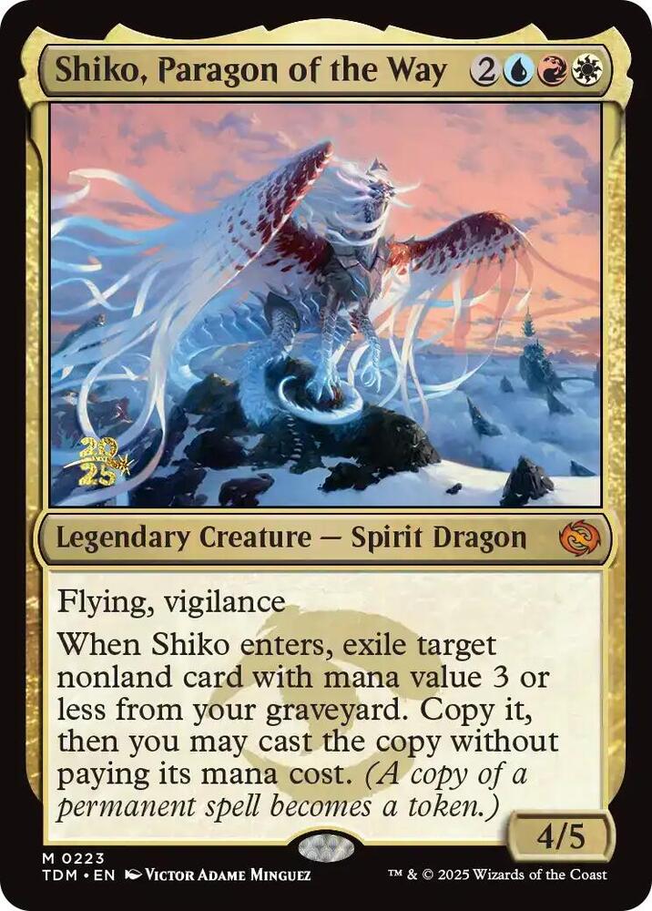 Shiko, Paragon of the Way 223 card from Prerelease Cards