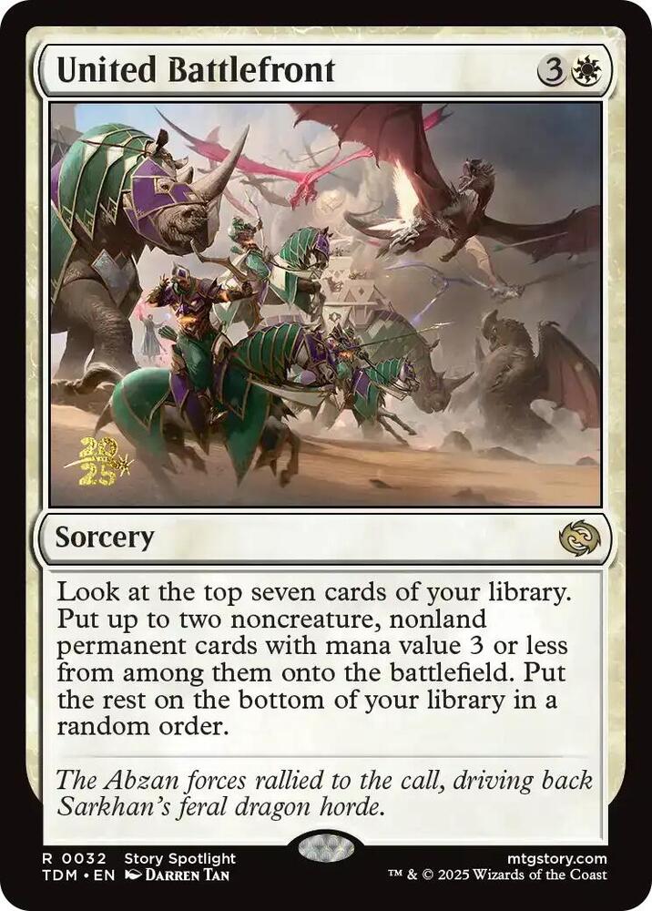 United Battlefront 32 card from Prerelease Cards