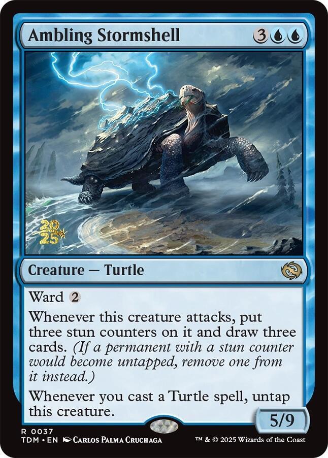 Ambling Stormshell 37 card from Prerelease Cards